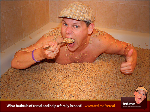 Win a Bathtub Full of Cereal