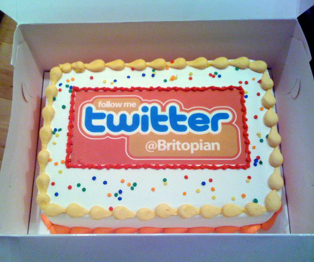 Twitter Birthday Cake